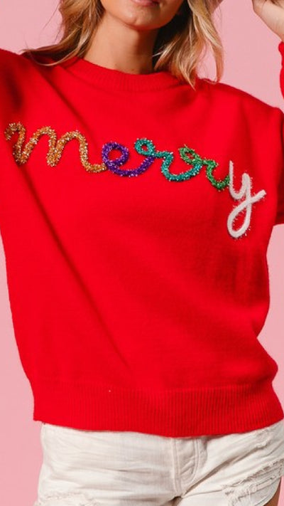 Red Merry Sweater